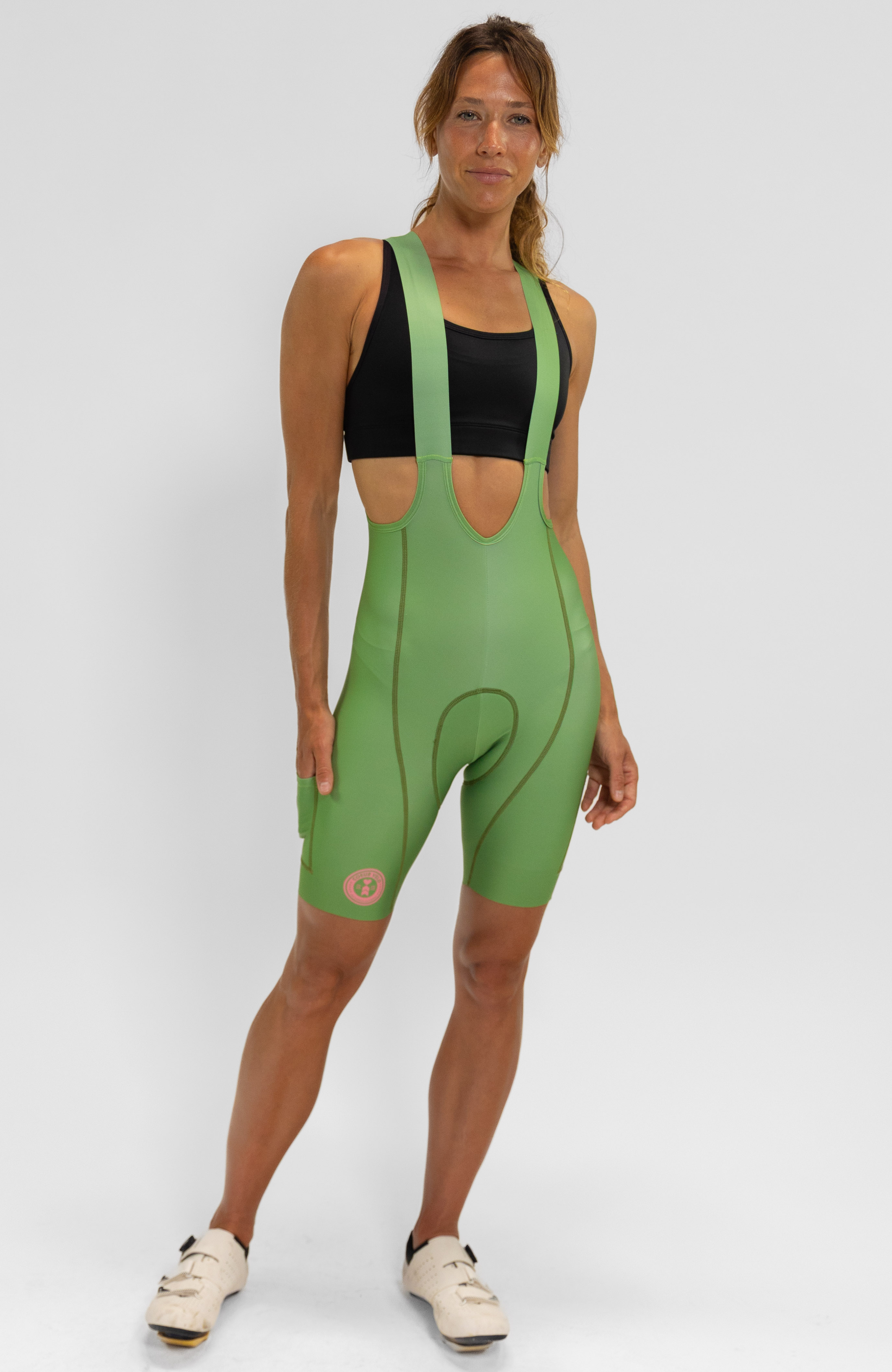 Coeur Sports Bib Short Women's Cycling Bibs in Cactus