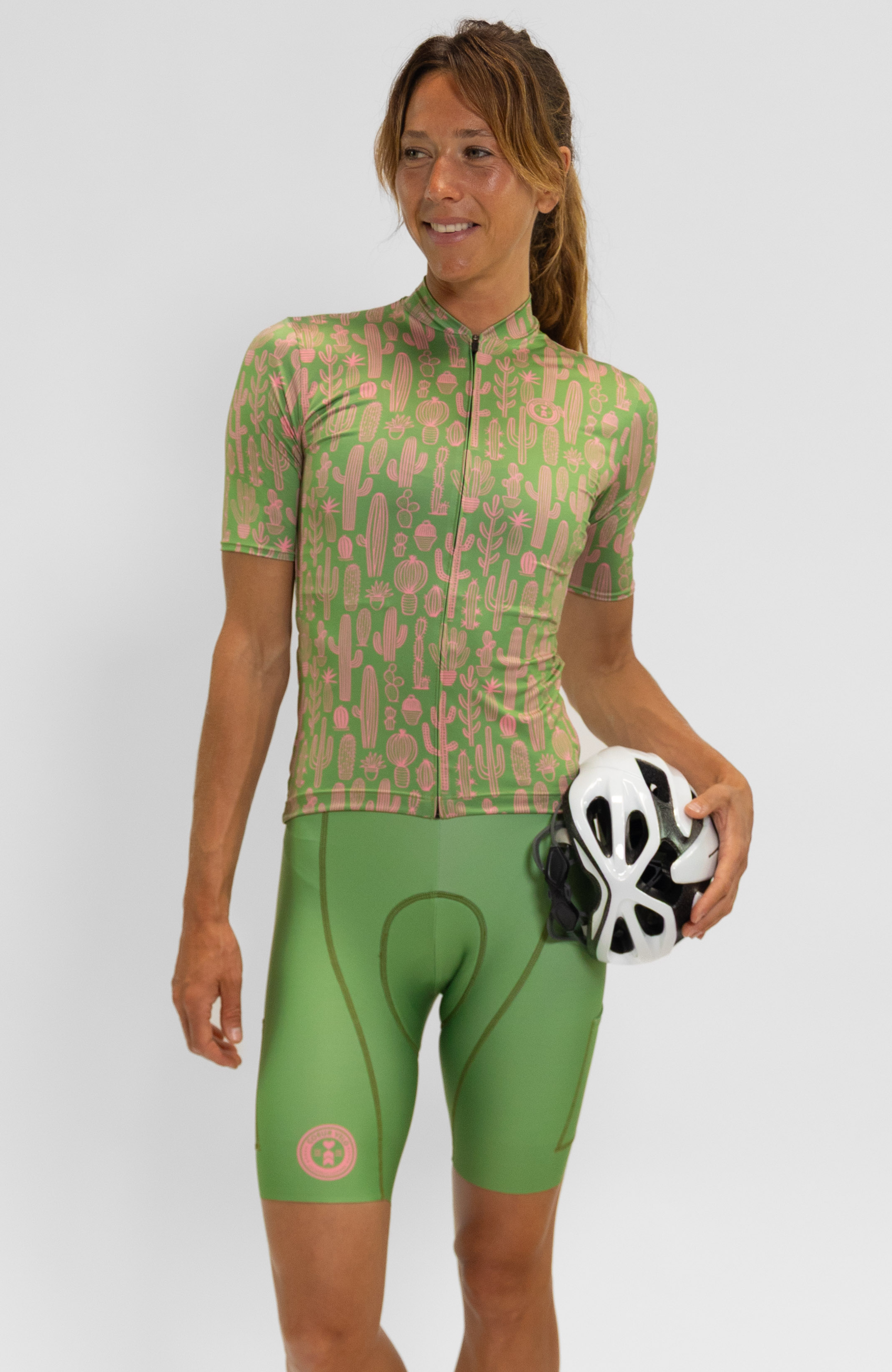 Coeur Sports Cycling Jersey Women's Cycling Jersey in Cactus