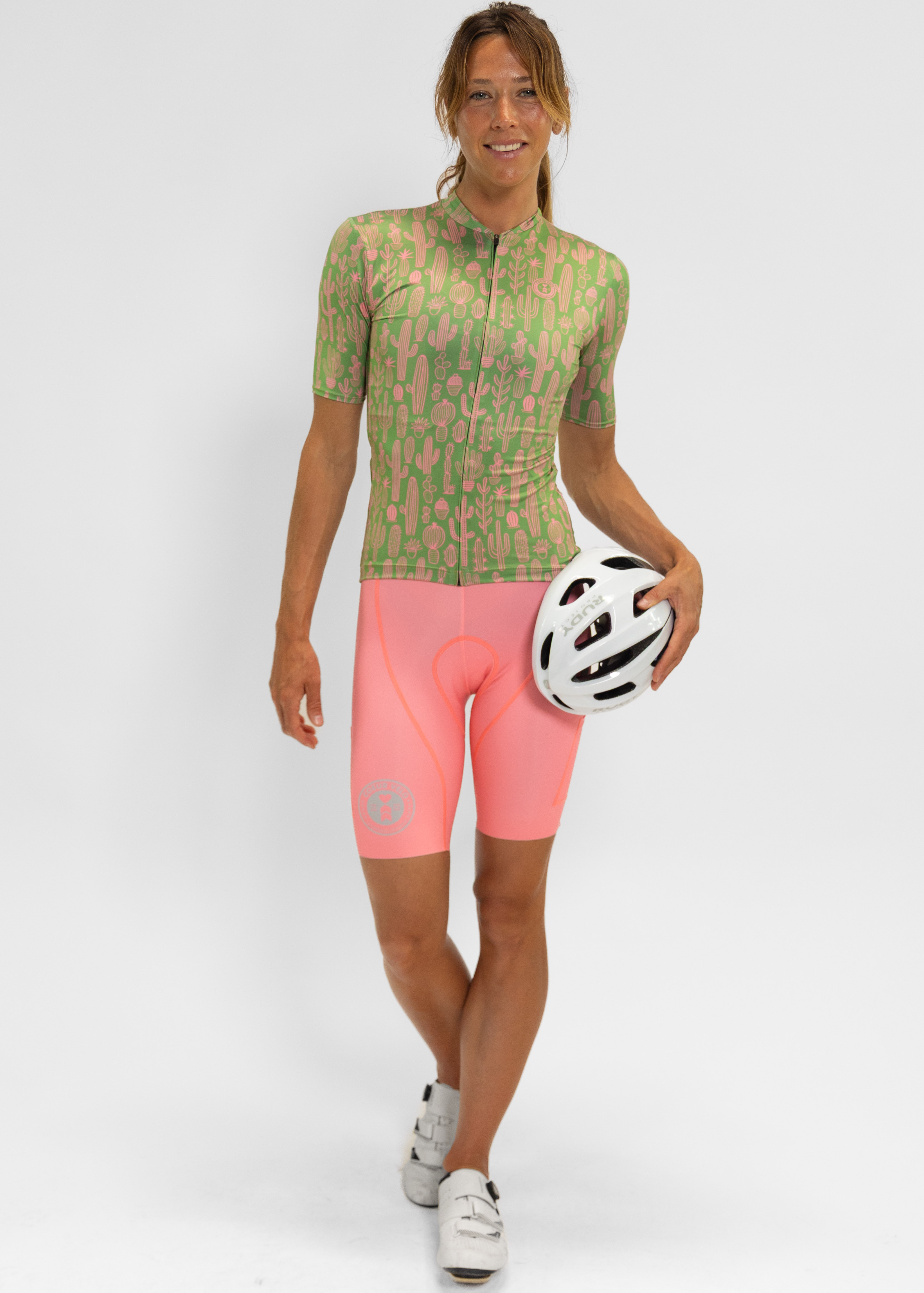 Coeur Sports Cycling Jersey Women's Cycling Jersey in Cactus