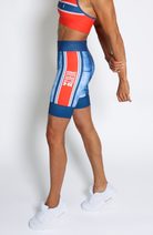 Coeur Sports 8 Inch Powerband Tri Short Denim Women's 8" Triathlon Shorts