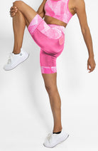 Coeur Sports 8 Inch Powerband Tri Short Women's 8" Triathlon Shorts in Crystallized