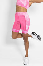 Coeur Sports 8 Inch Powerband Tri Short Women's 8" Triathlon Shorts in Crystallized
