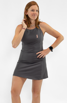 Coeur Sports Dress Grey Halter Dress