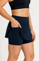 Coeur Sports Jogger Navy Fitness Skirt