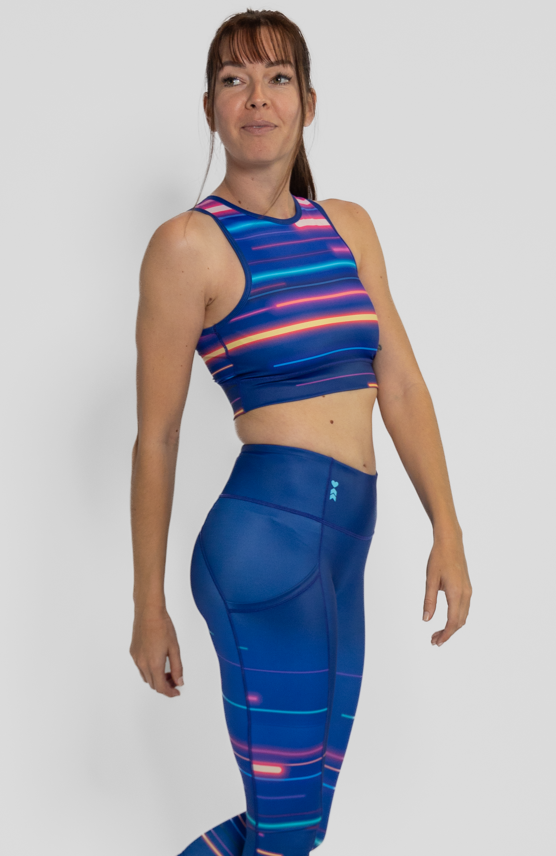 Coeur Sports Run Crop Top PRESALE! Collective Beat 24 Women's Running Tech Crop Top