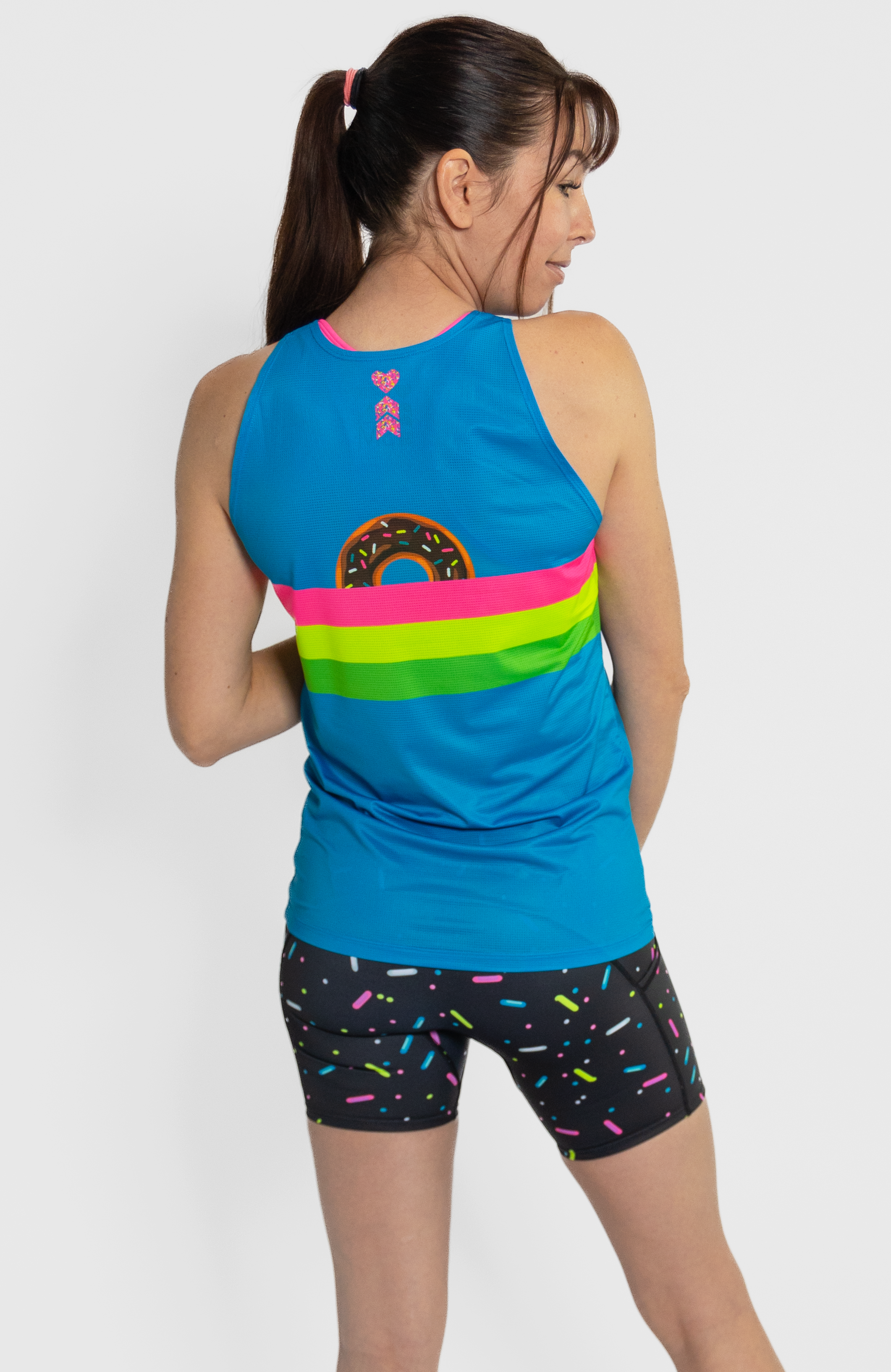 Coeur Sports Run Singlet Powered By Donuts Women's Running Singlet