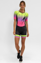 Coeur Sports Sleeved Tri Suit Sleeved Trisuit in Voltage