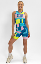 Coeur Sports Sleeved Tri Suit Sleeveless Trisuit in Flagship