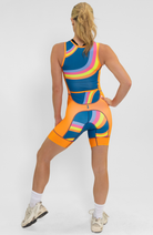 Coeur Sports Sleeved Tri Suit Sleeveless Trisuit in Groovy