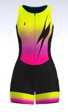 Coeur Sports Sleeved Tri Suit Sleeveless Trisuit in Voltage