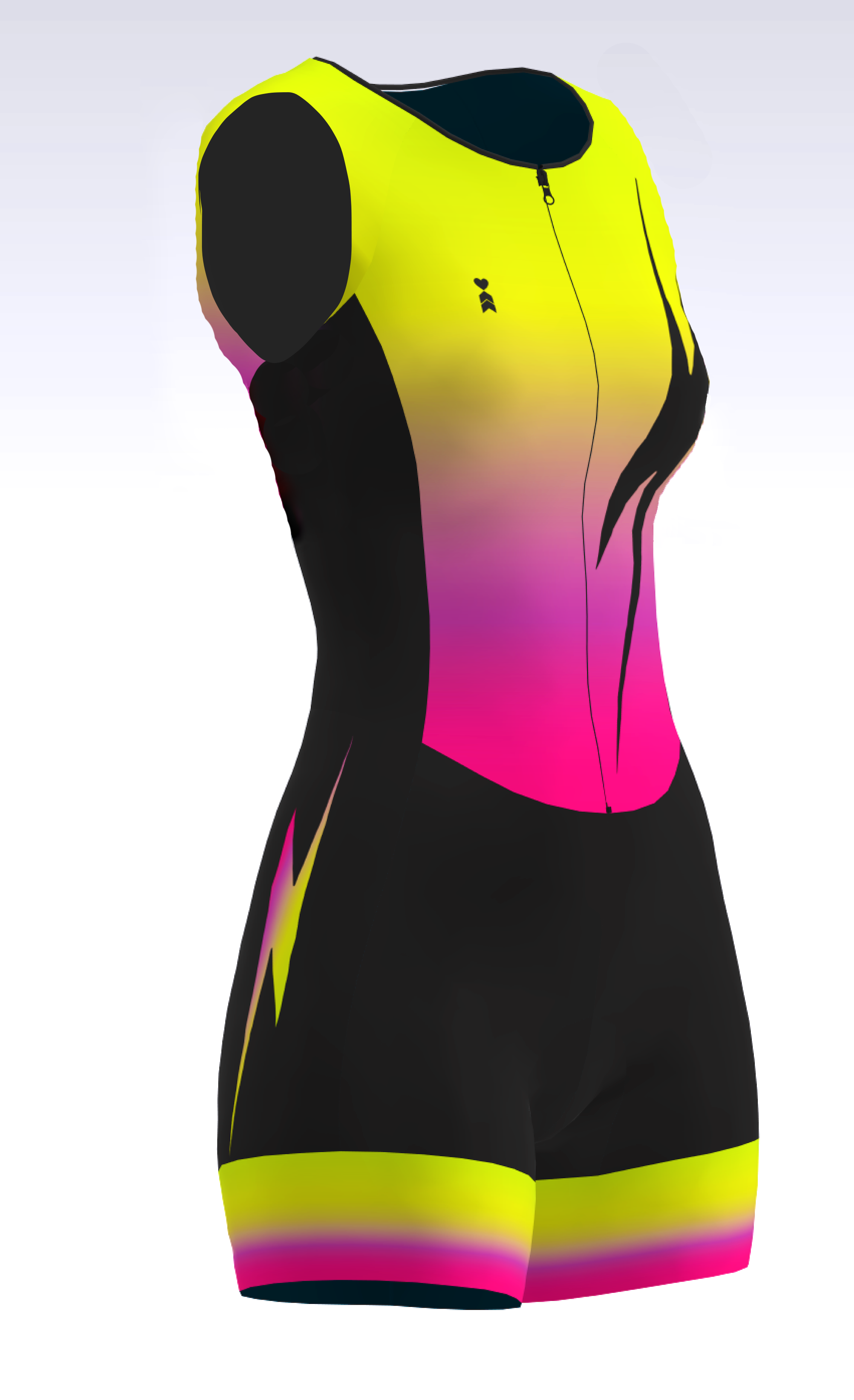 Coeur Sports Sleeved Tri Suit Sleeveless Trisuit in Voltage
