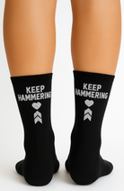 Coeur Sports Socks ONE SIZE / Black Keep Hammering Cycling Sock