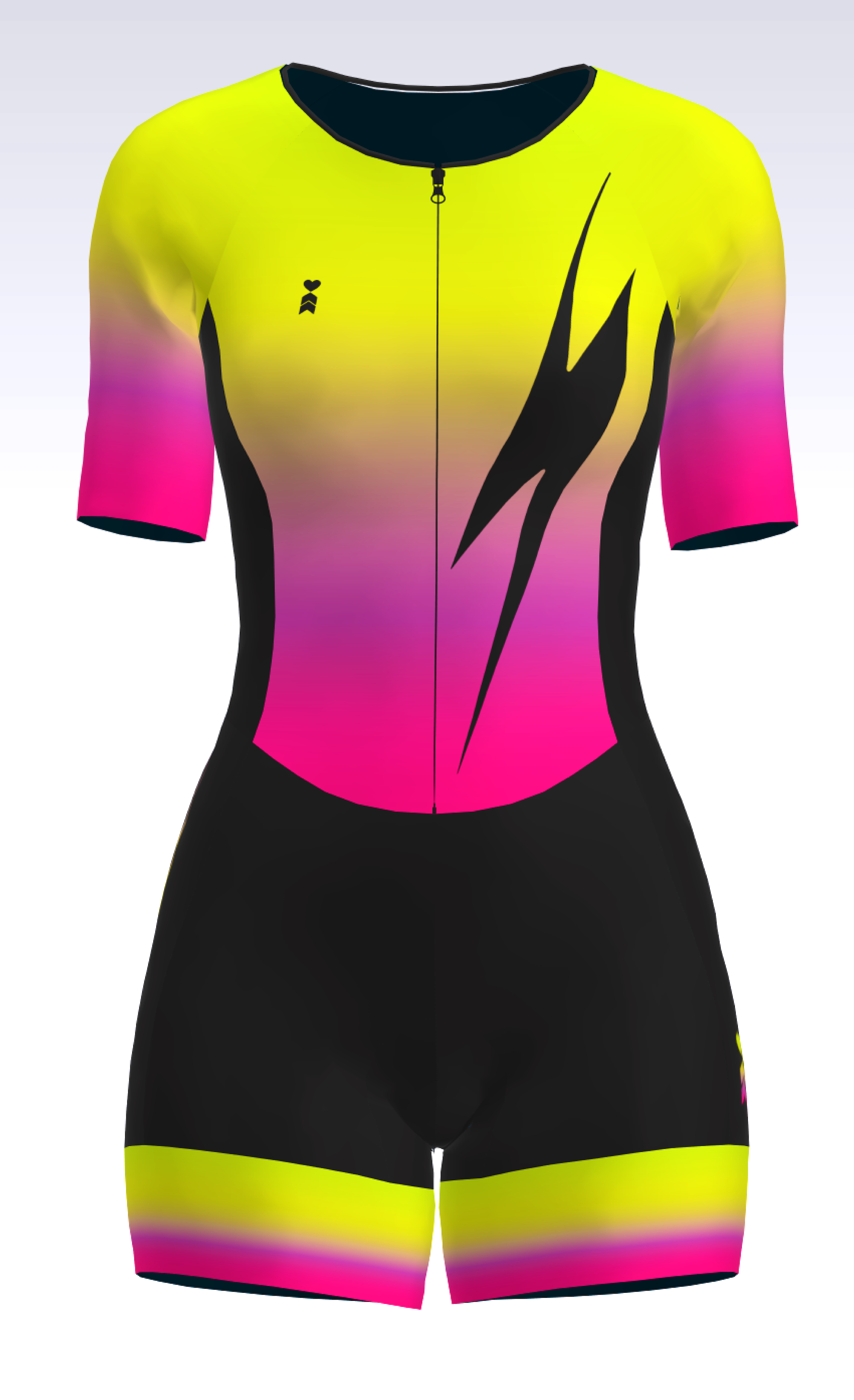 Coeur Sports Zele sleeved tri suit Zele Sleeved Triathlon Speedsuit in Voltage