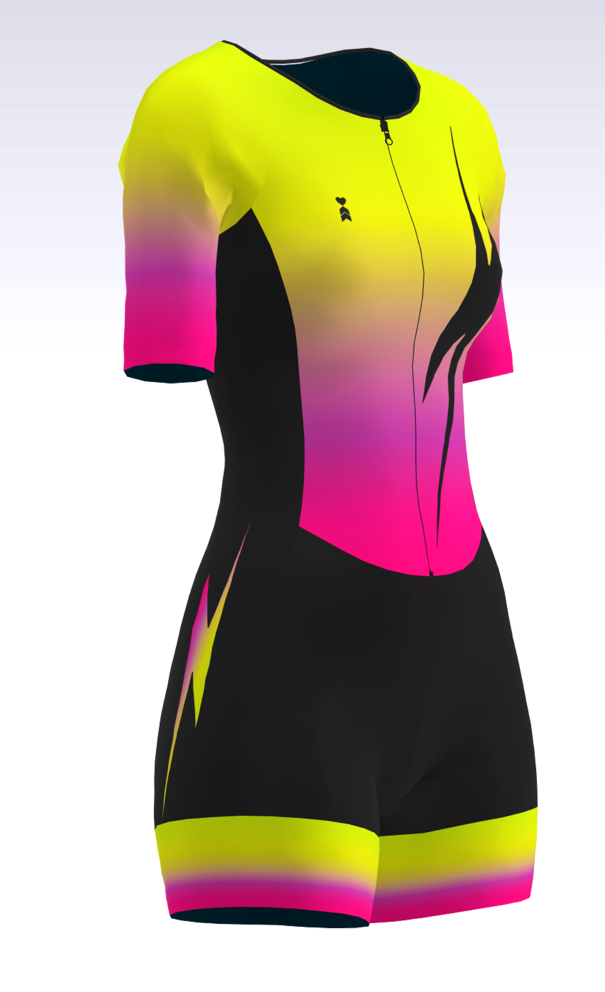 Coeur Sports Zele sleeved tri suit Zele Sleeved Triathlon Speedsuit in Voltage